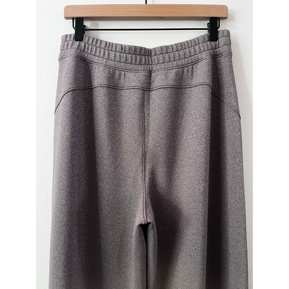 Spanx AirEssentials Wide Leg Pant with Shimmer Smoke Silver size large tall NWT - Picture 10 of 14